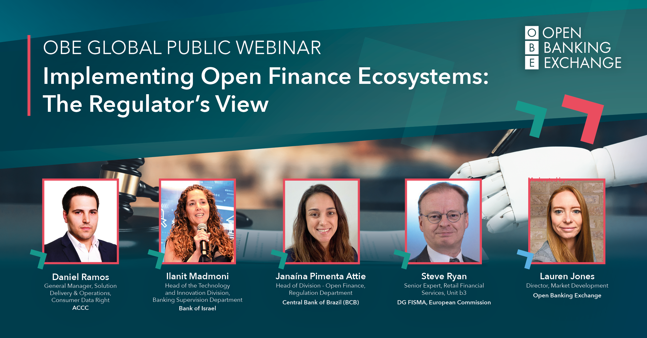 OBE Global Public Webinar: Implementing Open Finance Ecosystems – The Regulator’s View 
