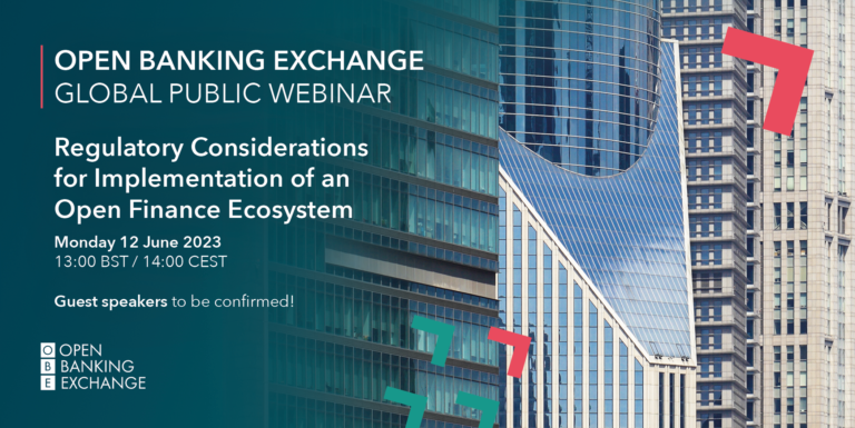 OBE Global Public Webinar: Regulatory Considerations for Implementation of an Open Finance Ecosystem